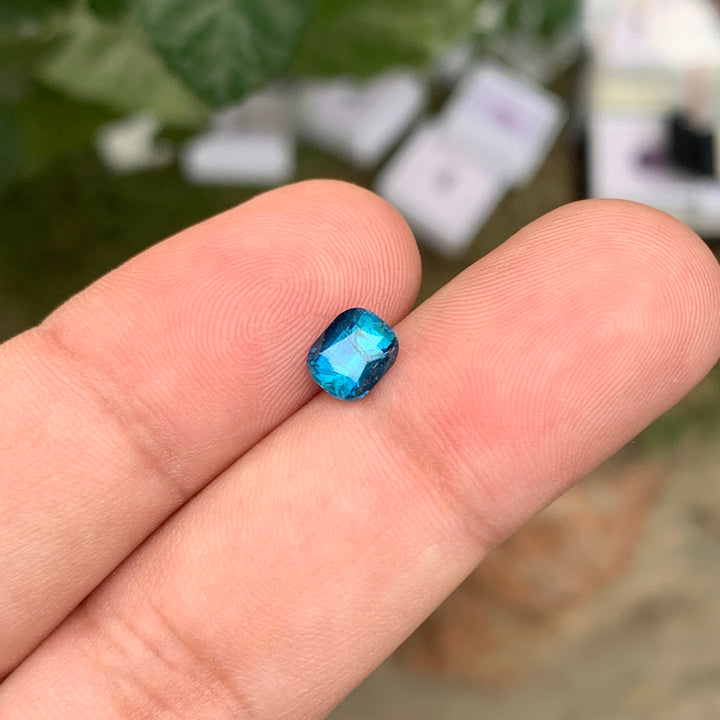 Indicolite Tourmaline Loose Stone 1.20 Cts | Blue Tourmaline faceted