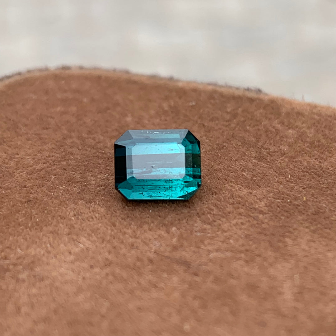 Blue Tourmaline Emerald Cut 2.00 Carats | Indicolite Blue Tourmaline Loose