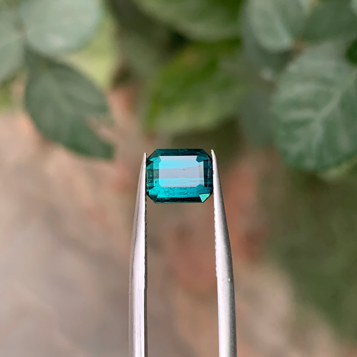 Blue Tourmaline Emerald Cut 2.00 Carats | Indicolite Blue Tourmaline Loose