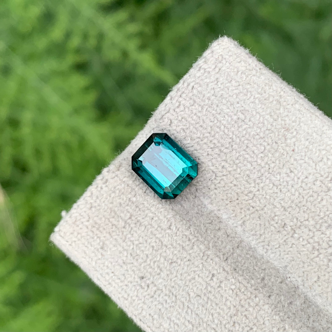 Blue Tourmaline Emerald Cut 2.00 Carats | Indicolite Blue Tourmaline Loose