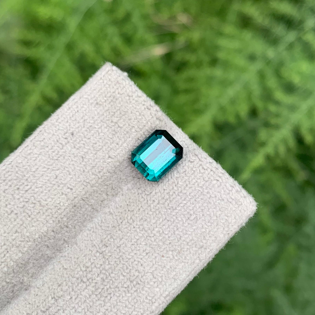 Blue Tourmaline Emerald Cut 2.00 Carats | Indicolite Blue Tourmaline Loose