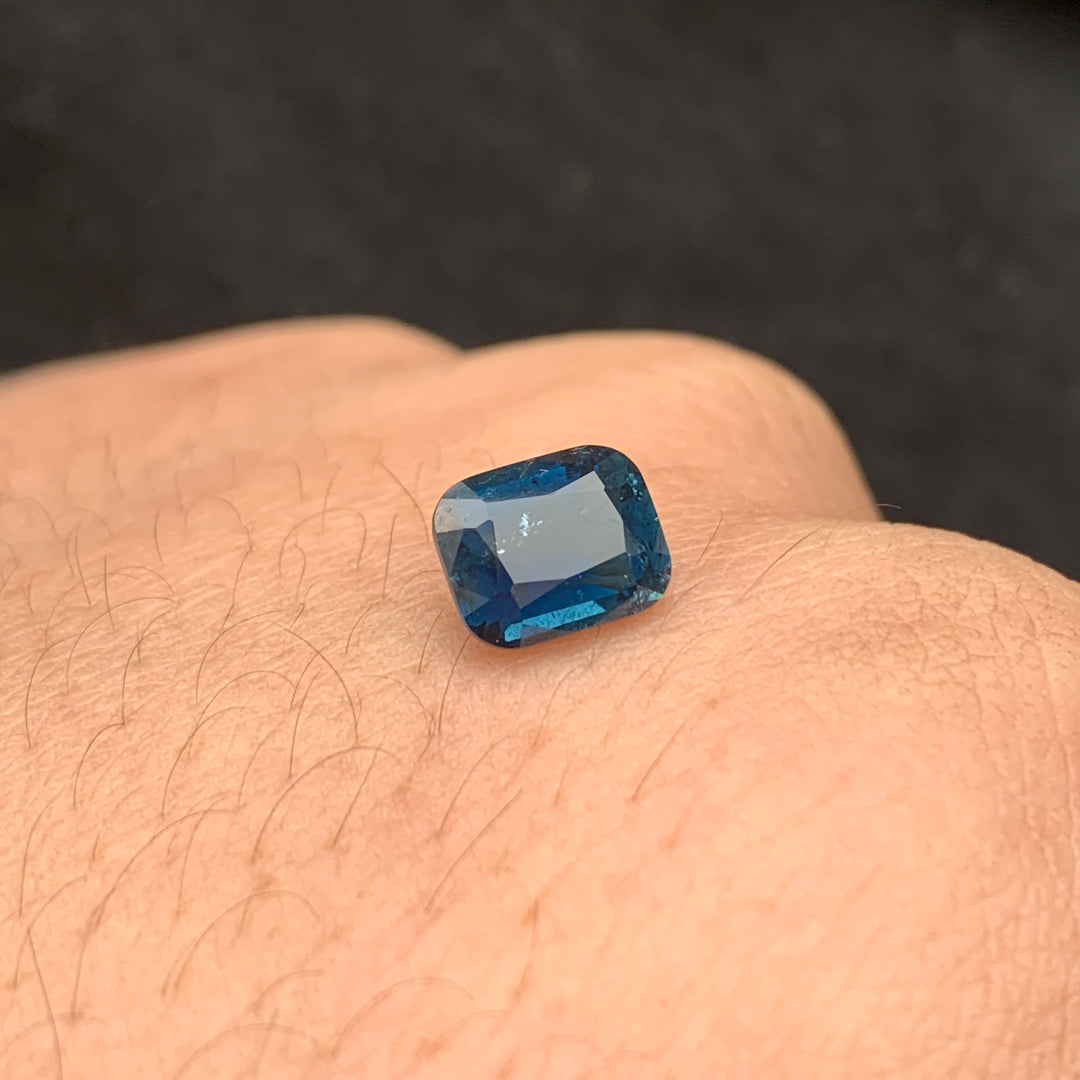 Indicolite Tourmaline Cushion Cut From Afghanistan