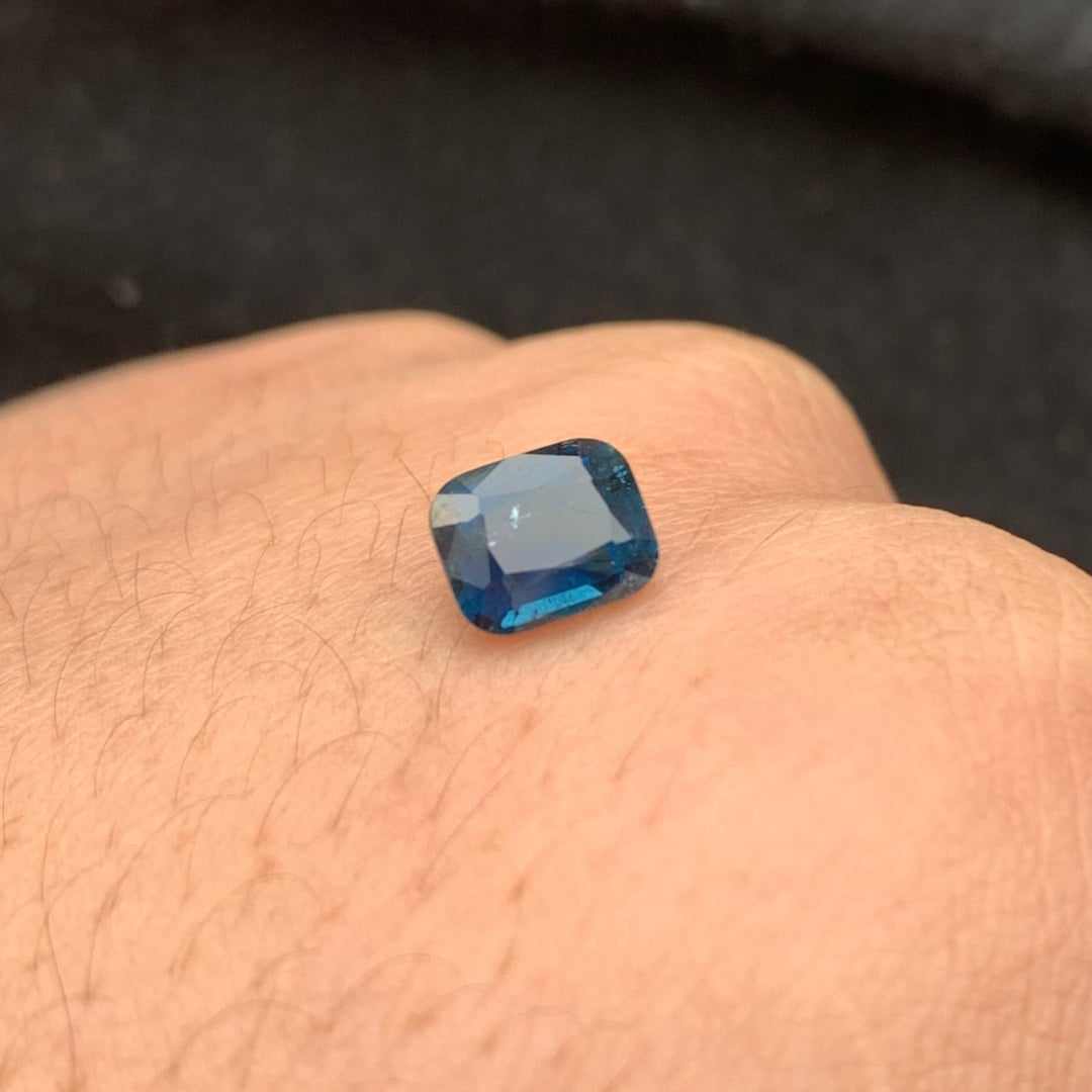 Indicolite Tourmaline Cushion Cut From Afghanistan