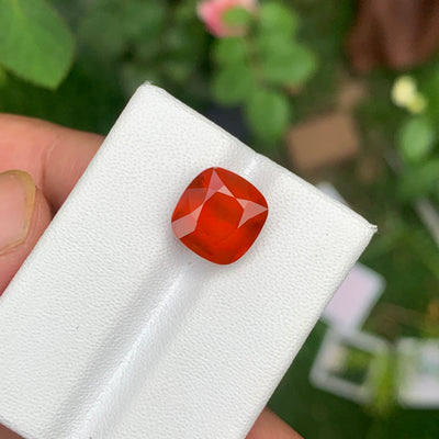 5.85 Carats Faceted Hessonite Garnet