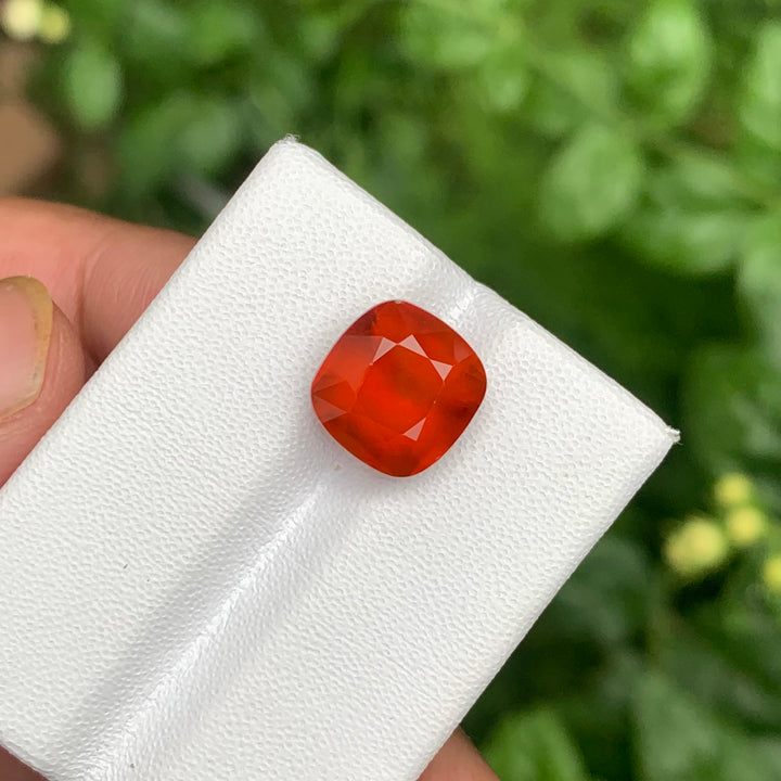 5.85 Carats Faceted Hessonite Garnet