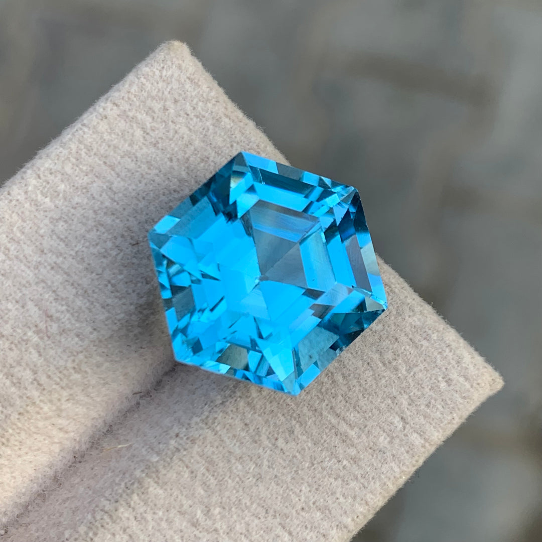 Topaz Loose Stone 16.25 Carats | Hexagon Shape Loose Gemstone