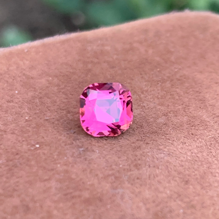 Tourmaline Hot Pink Color 2.00 Carats Cushion Cut Stone For Ring making