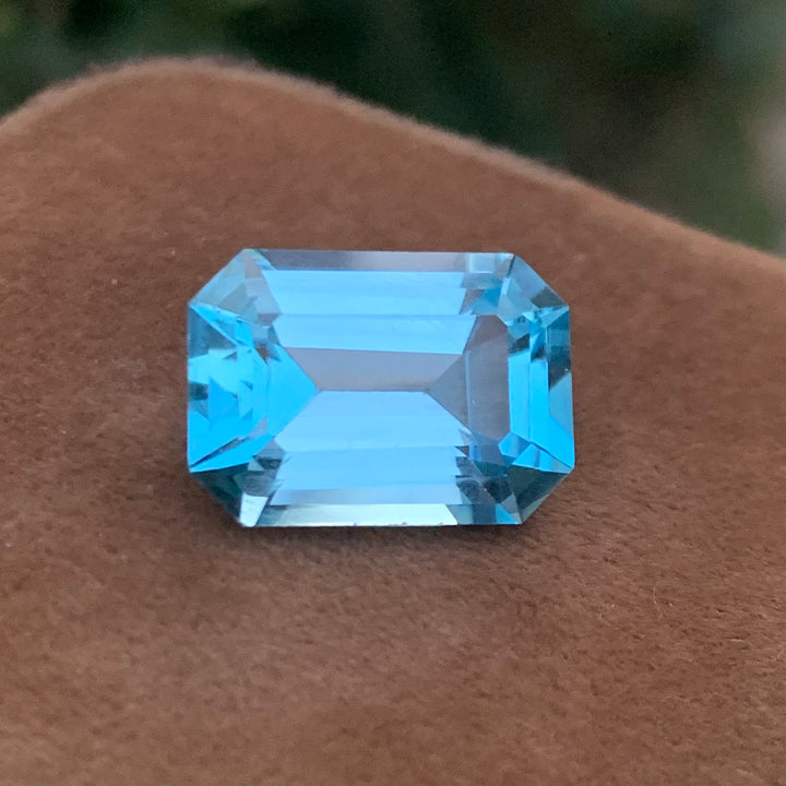 Octagon Shape Topaz Loose Stone 19.30 Cts | Faceted Blue Gems | Swiss Blue Topaz | Sky Blue Topaz