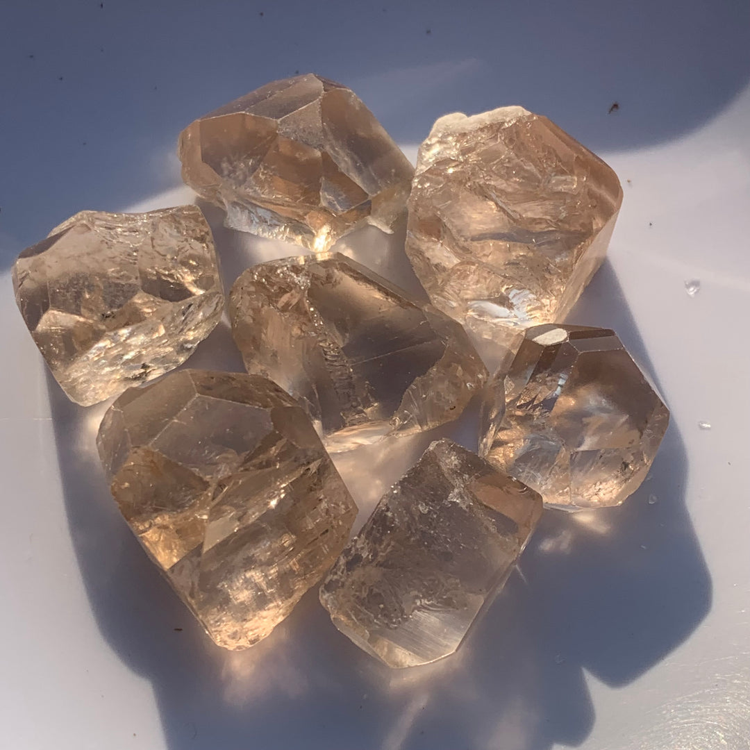 Facet Rough Topaz 50 g | Golden Topaz | Natural Topaz