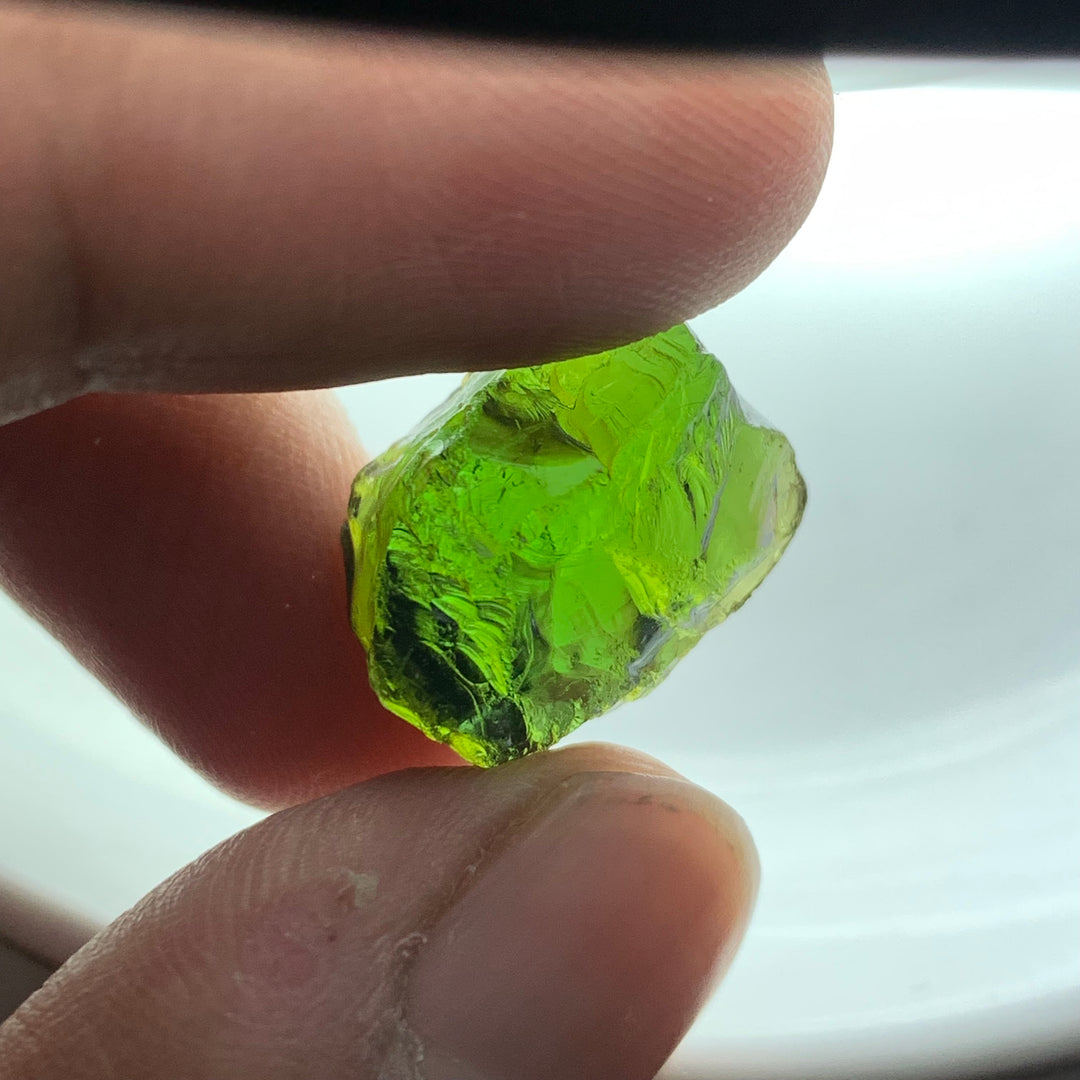 4.21 Grams Facet Rough Super Clean Green Tourmaline