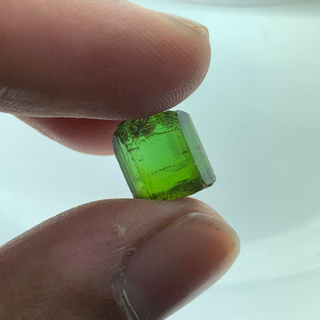 2.12 Grams Facet Rough Super Clean Green Tourmaline