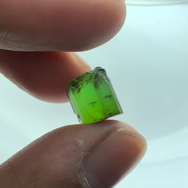 2.12 Grams Facet Rough Super Clean Green Tourmaline