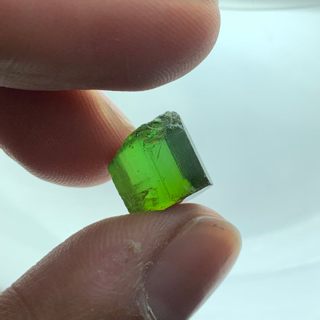 2.12 Grams Facet Rough Super Clean Green Tourmaline