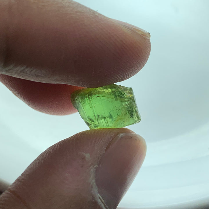 1.77 Grams Facet Rough Super Clean Green Tourmaline