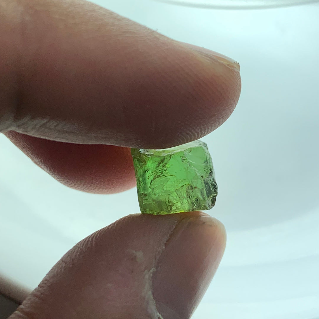 1.77 Grams Facet Rough Super Clean Green Tourmaline