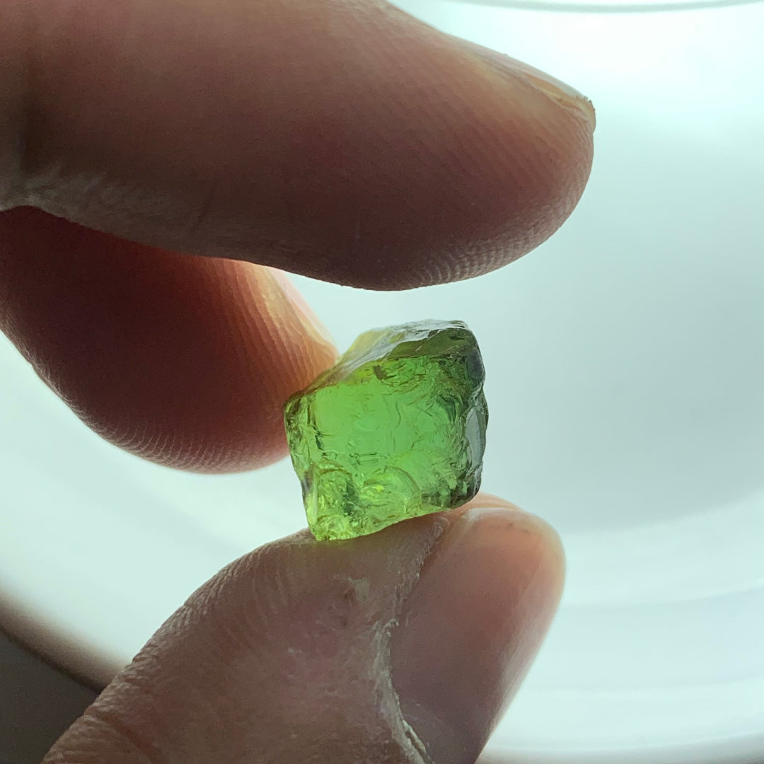 1.77 Grams Facet Rough Super Clean Green Tourmaline