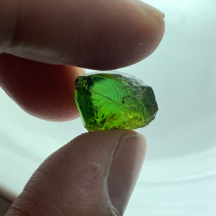 2.58 Grams Facet Rough Super Clean Green Tourmaline