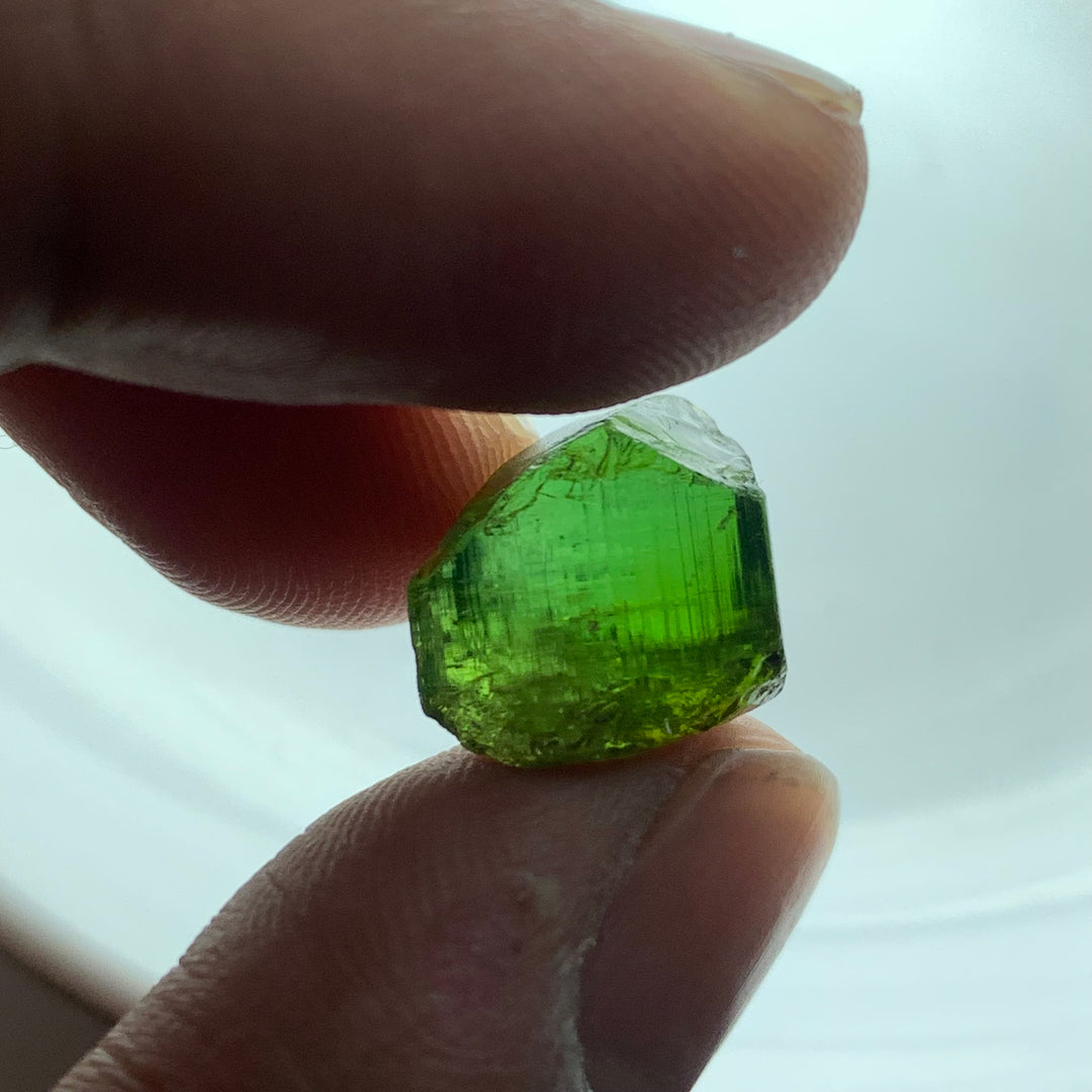 2.58 Grams Facet Rough Super Clean Green Tourmaline