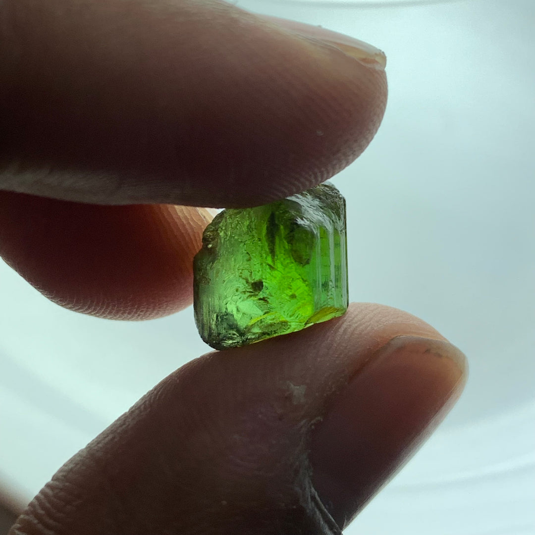 1.93 Grams Facet Rough Super Clean Green Tourmaline