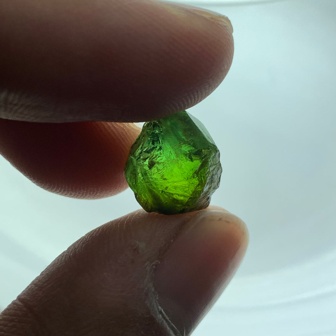 1.93 Grams Facet Rough Super Clean Green Tourmaline