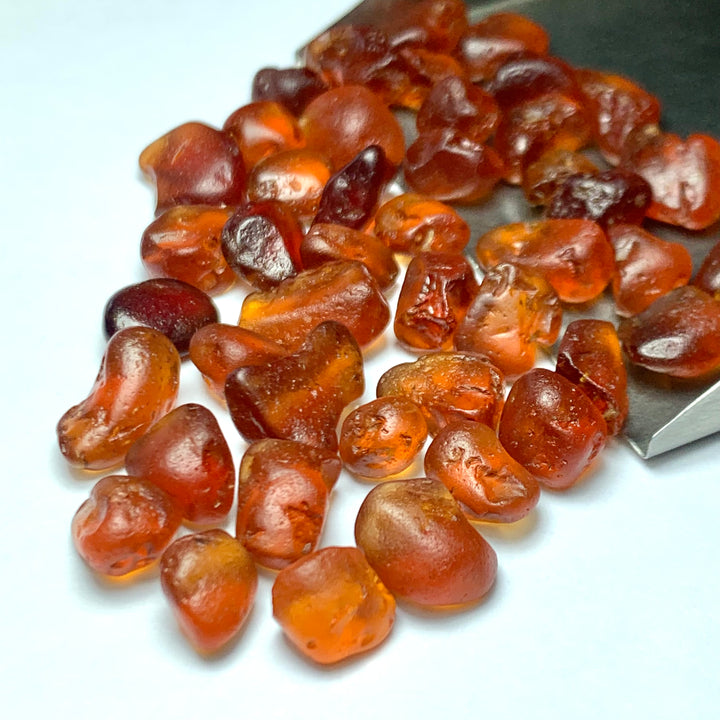 Spessartite Garnets Rough Lot 30 grams | facet Rough Garnets | Facet Grade Gems