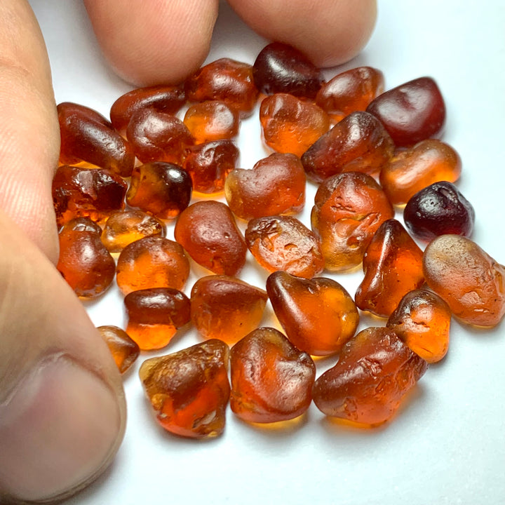 Facet Rough Spessartite Garnets 24.4 grams