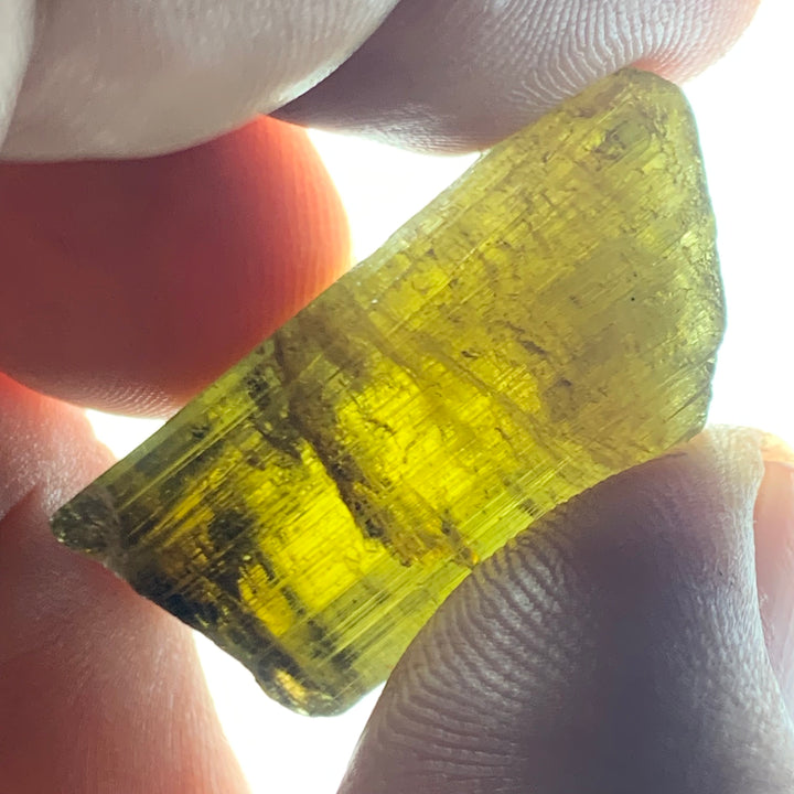 Yellow Tourmaline Crystal