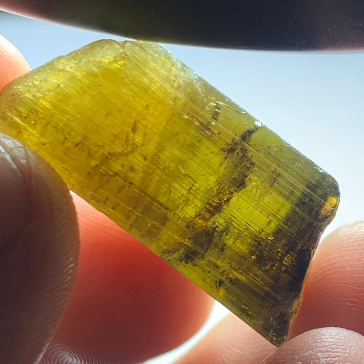 Yellow Tourmaline Crystal