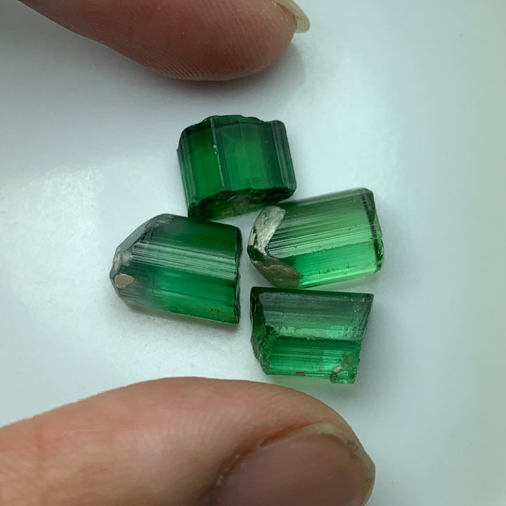 4.86 Grams Facet Rough Loupe Clean Tourmalines