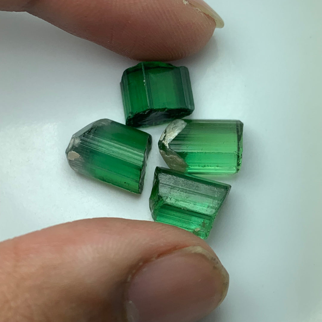 4.86 Grams Facet Rough Loupe Clean Tourmalines