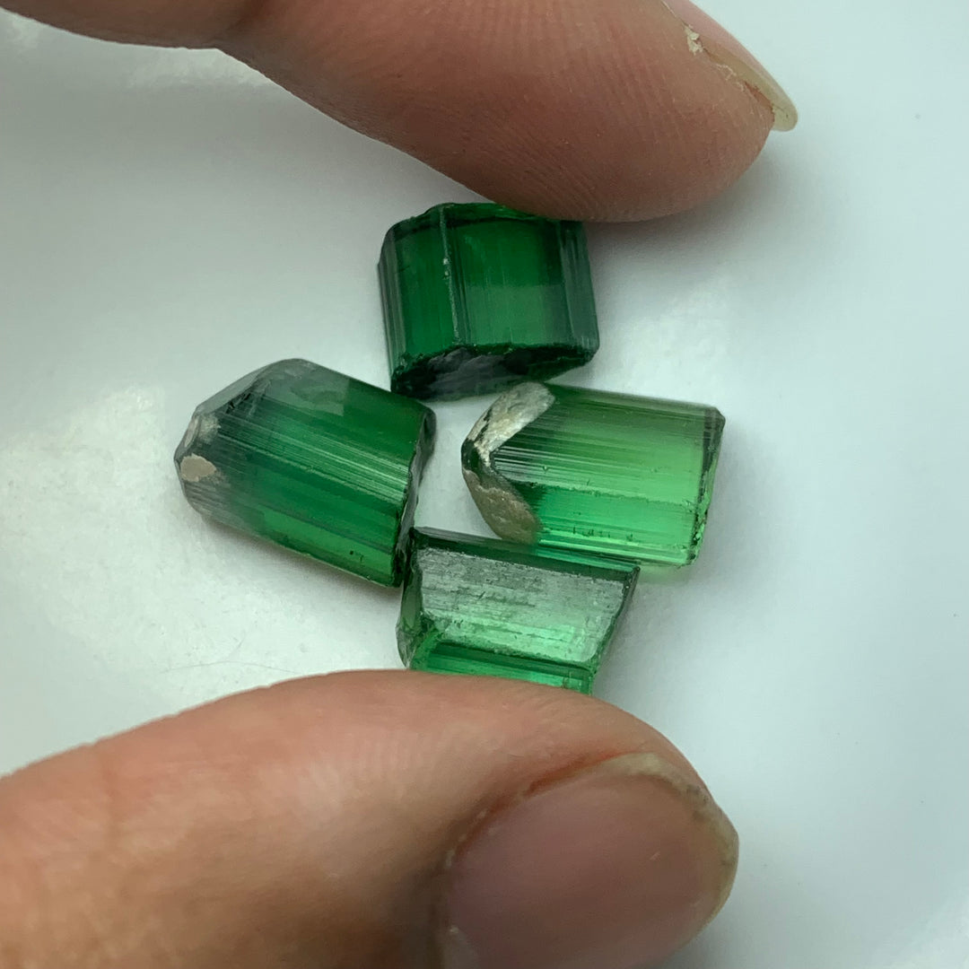 4.86 Grams Facet Rough Loupe Clean Tourmalines