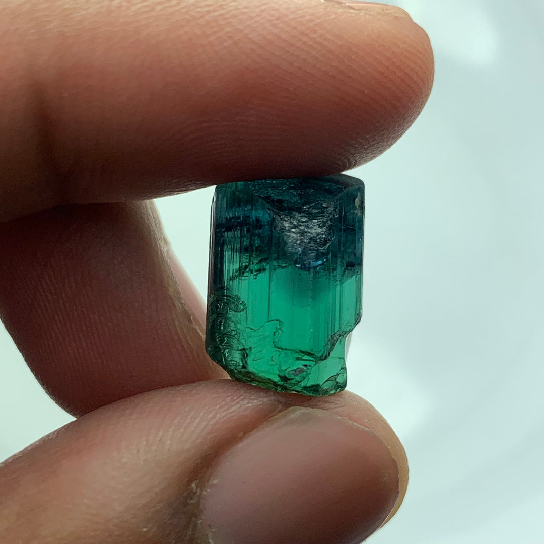 2.84 Grams Facet Rough Bi Color Tourmaline