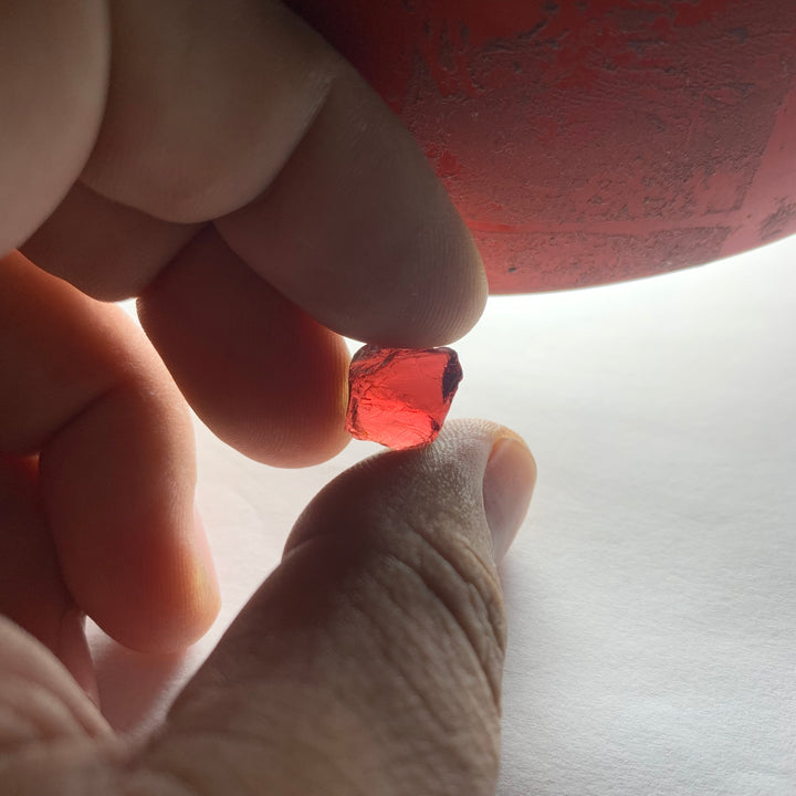 Garnet Rough Stone 9.3 Carats | Facet rough Garnet | Red Garnet | Rhodolite Garnet