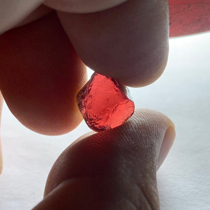 Garnet Rough Stone 9.3 Carats | Facet rough Garnet | Red Garnet | Rhodolite Garnet