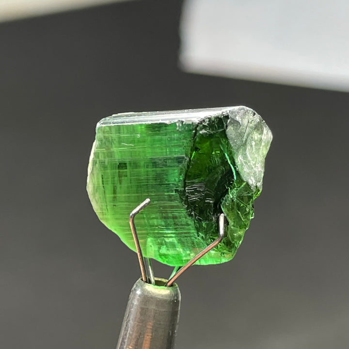 Natural Facet Grade Rough Bluish Green Tourmaline 4.7grams – Eye Clean Crystal for Gem Cutting