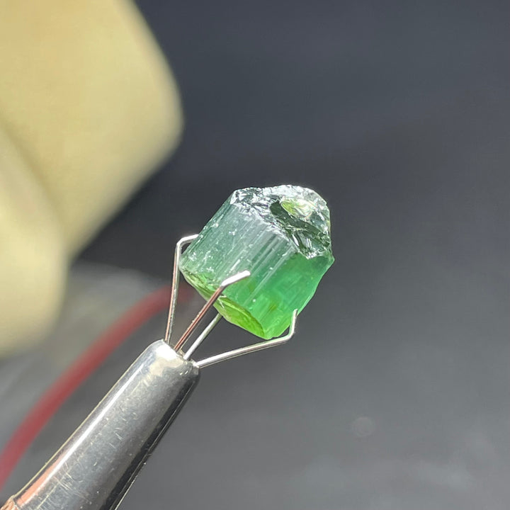 Bluish Green Tourmaline Rough Lot – 4.29g Facet Grade Crystals