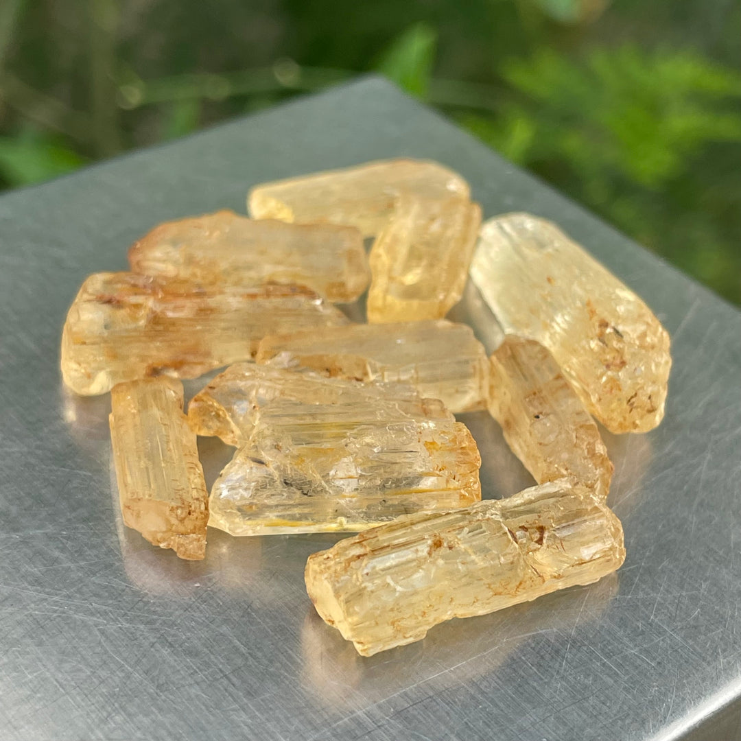 Natural Golden Scapolite Crystals – Dual Terminated & Pendant-Ready