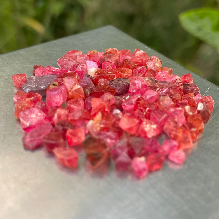 Intense Red Vietnamese Rough Spinels – Calibrated Sizes for Faceting or Jewelry