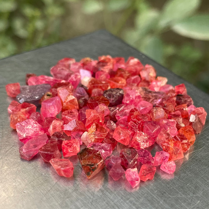 Intense Red Vietnamese Rough Spinels – Calibrated Sizes for Faceting or Jewelry