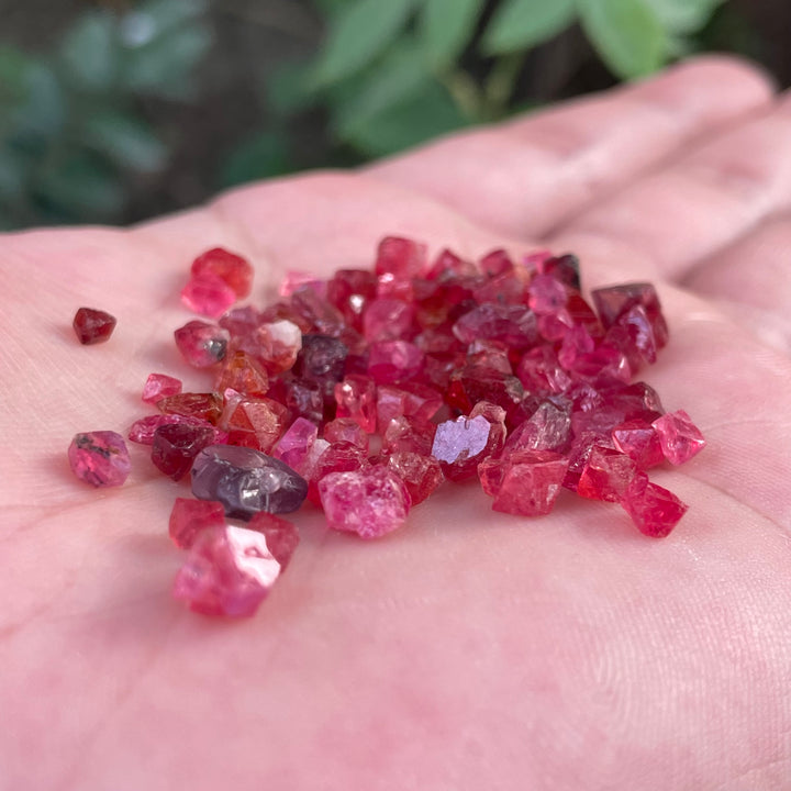 Intense Red Vietnamese Rough Spinels – Calibrated Sizes for Faceting or Jewelry