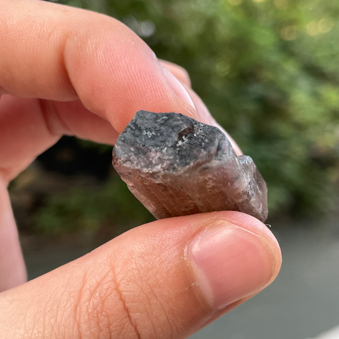 Natural Peachy Brown Tourmaline Crystal – Terminated Badakhshan Specimen for Wire Wrapping & Pendant Making