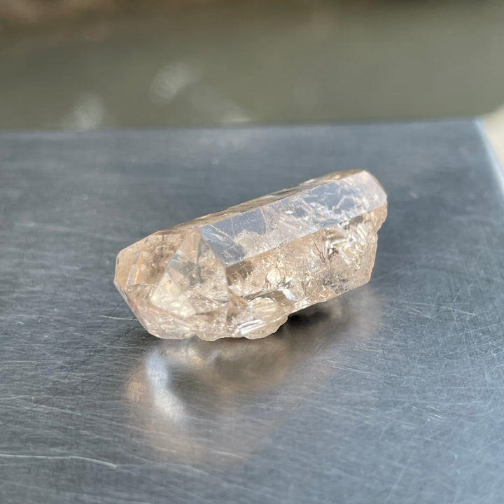 Natural Imperial Topaz Crystal – Perfect Termination, Glassy Texture, Unique Shape – Skardu, Pakistan – Untreated & Unheated