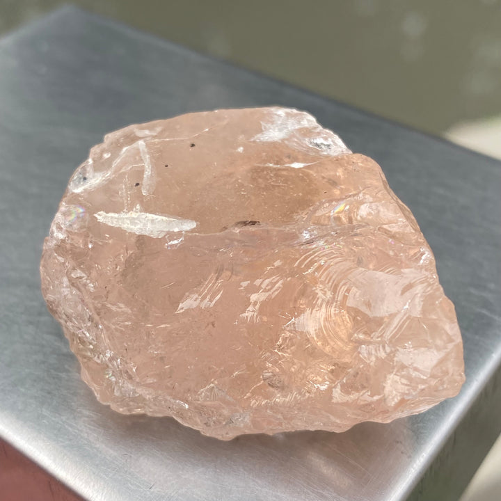 Natural Facet Rough Morganite – Untreated Pink Beryl Crystal for Gem Cutting & Jewelry Making