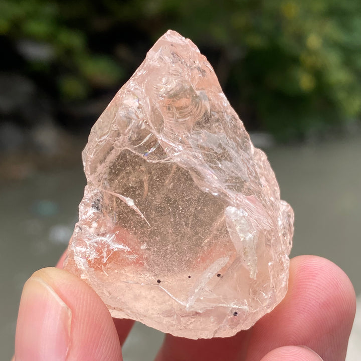 Natural Facet Rough Morganite – Untreated Pink Beryl Crystal for Gem Cutting & Jewelry Making
