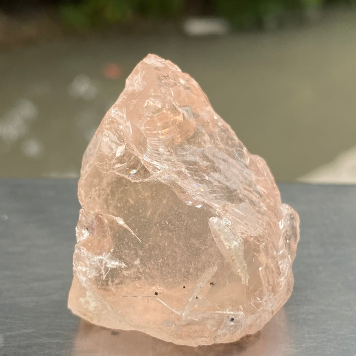 Natural Facet Rough Morganite – Untreated Pink Beryl Crystal for Gem Cutting & Jewelry Making