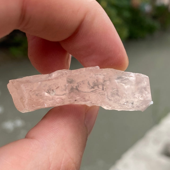 Natural Facet Rough Morganite Lot– Untreated Pink Beryl Crystals for Gem Cutting & Jewelry Making
