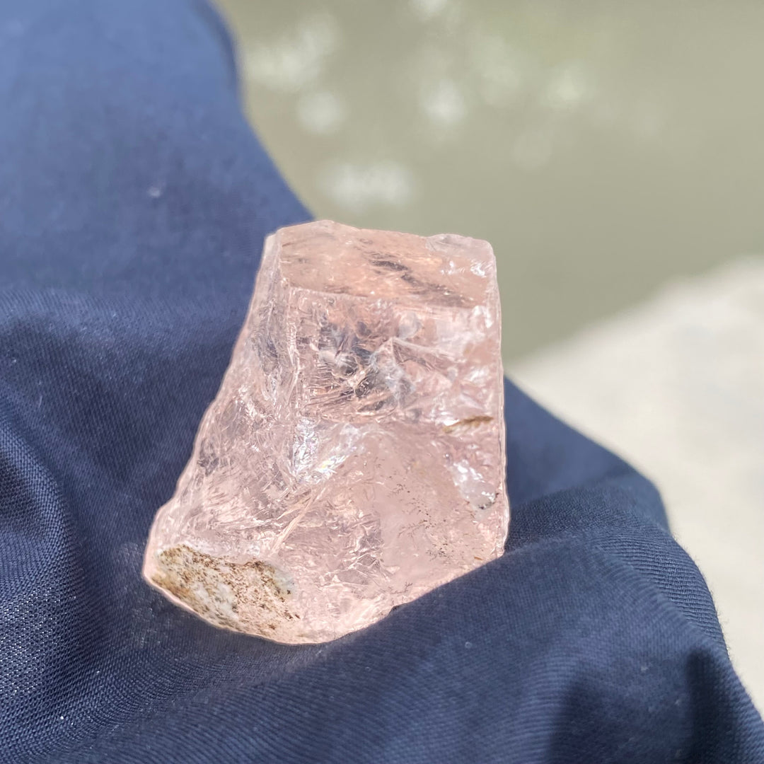 Natural Facet Rough Morganite Lot– Untreated Pink Beryl Crystals for Gem Cutting & Jewelry Making
