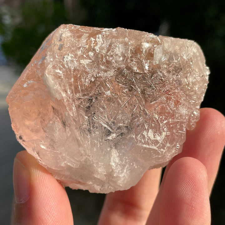 Natural Imperial Pink Morganite Rough 128 Grams – Facet Grade, Afghanistan Origin