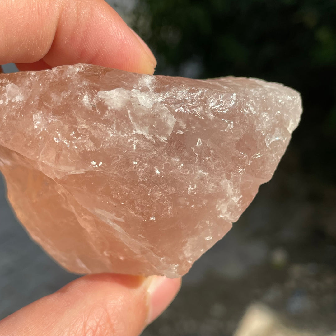 Peachy Orange Morganite Facet Rough | Natural Afghanistan Gemstone for Fine Faceting