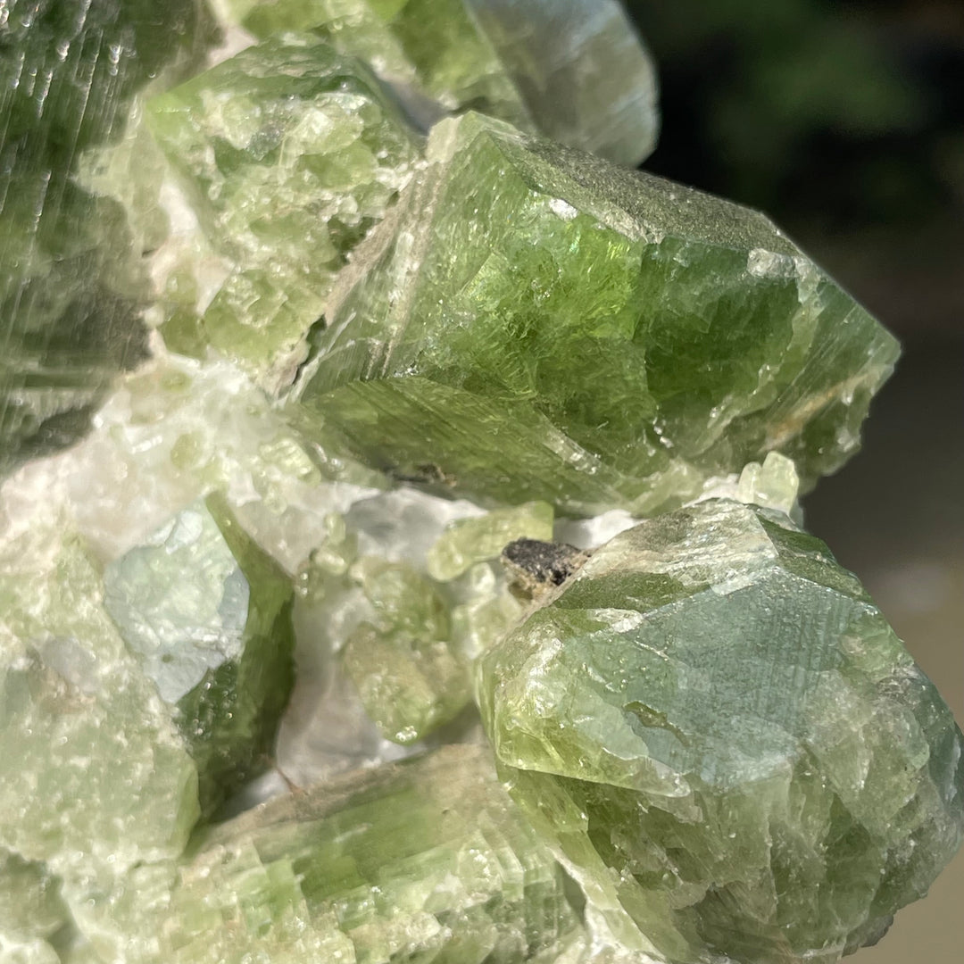 Natural Chrome Diopside Cluster Specimen 554 Grams – Mighty Size, Undamaged Free-Standing Collector Piece